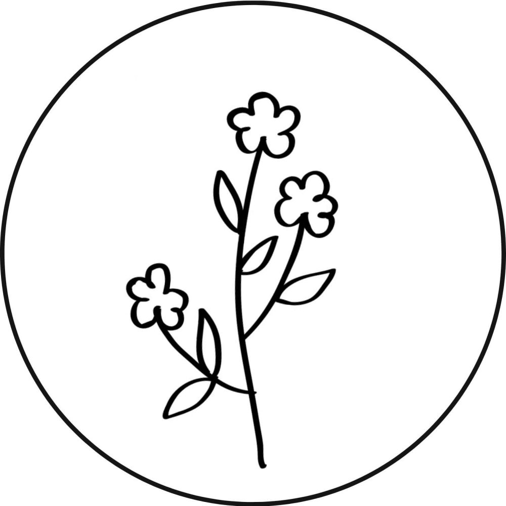 Náhrdelník kvety z chirurgickej ocele, grafický dizajn / tvoriveziena.sk