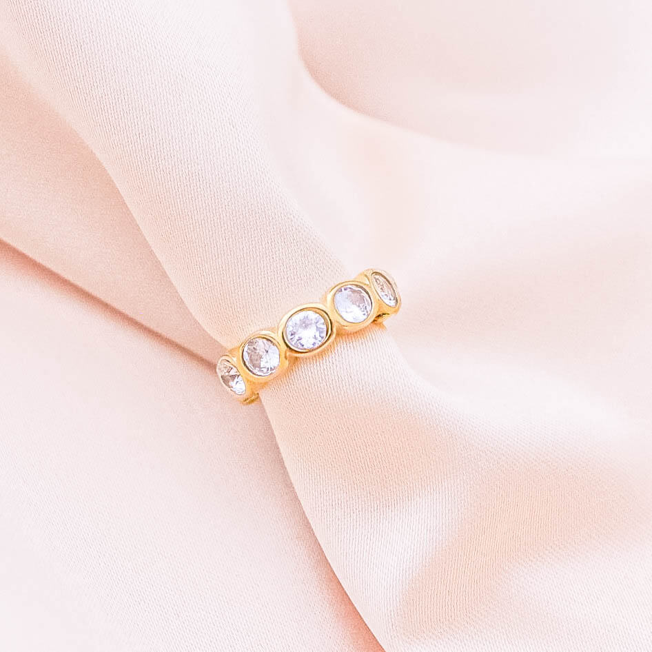 Ear cuff náušnica SEBAVEDOMÁ z chirurgickej ocele, zlatá